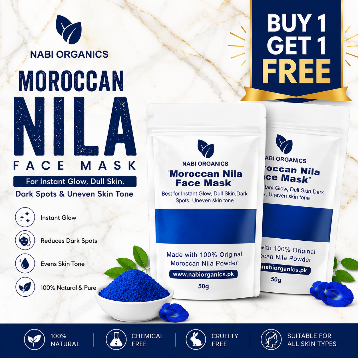 Moroccan Nila Powder - Buy 1 Get 1 Free